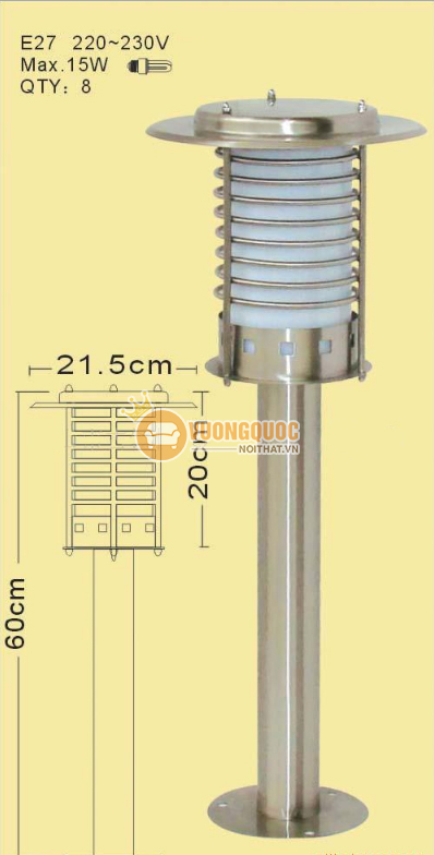 Đèn thép không ri hiện đại ROL364-1